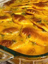 Paleo Sweet Potato Gratin Meatified Recipe Sweet Potato Gratin Paleo Side Dishes Paleo Diet Recipes