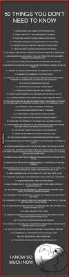 50 Things You Don T Need To Know Useless Knowledge Fun Facts Daily Jokes
