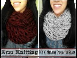 Check spelling or type a new query. Diy Arm Knitting 30 Minute Infinity Scarf Youtube