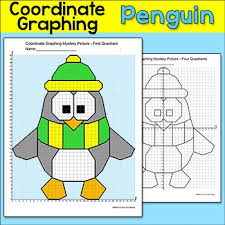 Penguin Coordinate Graphing Ordered Pairs Mystery Picture Winter Math Activity Coordinate Graphing Coordinate Graphing Mystery Picture Winter Pictures