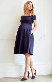 An informal daytime or morning wedding means you can wear a sundress, skirt and top or even dressy pants. Aria Maternity Dress Midnight Blue Maternity Wedding Dresses Evening Wear And Party Clothes By Tiffany Rose It