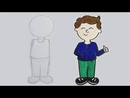 Zo Teken Je Een Cartoon Jongen In Stappen Makkelijk Youtube