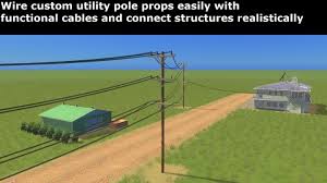 Your city powerlines stock images are ready. Cities Skylines Single Powerline No Utility Pole New Pc Game Modding