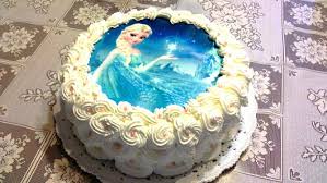 Torta Elsa Di Frozen Ricoperta Di Panna Cake Cake Decorating Birthday Cake