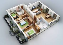  10 Contoh Denah Rumah 3 Kamar Tidur Minimalis Renovasi Rumah Net Denah Rumah Desain Rumah Rumah