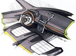 dual touch screen car interior concept sketch concept car design car interior interior concept