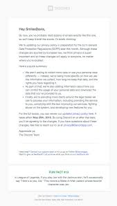 Discord Sent This Email With The Subject Line We Re Updating Our Privacy Policy Read About This E Privacy Policy General Data Protection Regulation Policies