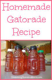 How To Make Gatorade Recipe Homemade Gatorade Homemade Electrolyte Drink Homemade Drinks