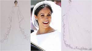In india, not everybody was a fan of the flowers on meghan markle's wedding veil : Kensington Palace Releases Sketches Of Meghan Markle S Wedding Dress A Closer Look At The Details Lifestyle News The Indian Express