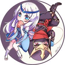 Digitalizing My Inktober Sketch Idea 3 Mlbbfanart Mobilelegends Kagura Hayabusa Chibi Animasi Chibi Desain Karakter Game