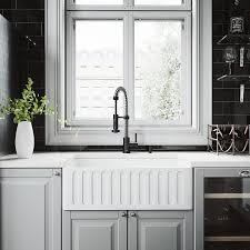 vigo matte stone farmhouse apron front