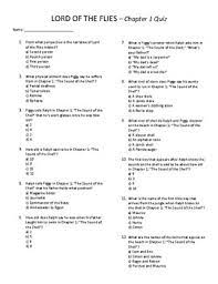 Answering the questions wrong causes mettaton to electrocute the protagonist's soul and cut their hp in half for every wrong answer, rounding down. Lord Of The Flies Chapter 1 Quiz Worksheets Teaching Resources Tpt