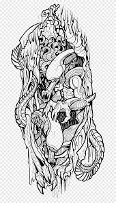 Maybe you would like to learn more about one of these? Predator Sleeve Tattoo Flash Drawing Skeleton Gun Face Heroes Png Pngegg