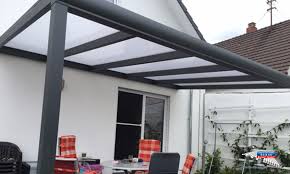 Ein Alu Terrassendach Der Marke Rexopremium 5m X 3 5m In Anthrazit Mit 16mm Stegplatten Opal Die Farbe Der Unt Stegplatten Uberdachung Terrasse Uberdachungen