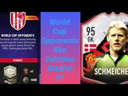 Portugal go into their final game with the possibility of being able to finish anywhere from first to fourth. World Cup Opponents Sbc Peter Schmeichel Madfut 21 Youtube