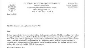 It is for an employee who has been denied a raise. Here S What The Sba Eidl Denial Letters Look Like Youtube
