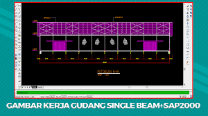 Klik pada tombol download di bawah ini. Gambar Gudang Single Beam Dwg Autocad Excel Terbaru 2021 Betantt Com