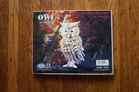 Start to assemble the first 5 components of the first row by following the next step. Staining And Assembling A 3d Owl Puzzle Merrypad