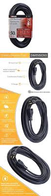 Extension Cords 75577 Woods 982452 50 Foot Sjtow Agricultural Outdoor Heavy Duty Extension Cord Black Buy It No Outdoor Extension Cord Extension Cord Cord