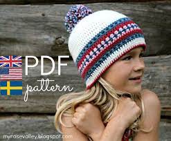 Crochet Pattern Nordic Hat Pdf Crochet Pattern Us Uk Etsy Crochet Crochet Hats Crochet Patterns
