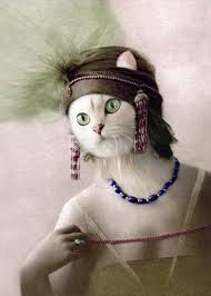 Eirwen Cat Print Whimsical Cat Art Cat Wall Decor Anthropomorphic Photo Collage Cat Lover Gift Cat Digital P Illustration De Chat Chat Ancienne