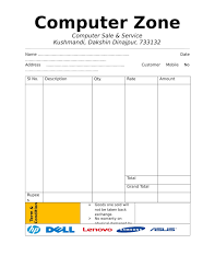 Simple Invoice Format Bill Format Word Pdf Image Format