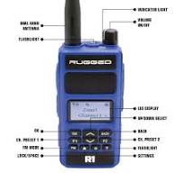 Rugged R1 Radio 2 Metros Walkie Talkie - Digital y Analogo ESP By Rugg