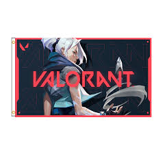 Jett design Valorant Flag Banner 3x5 feet 90 x 150 cm Large Flag Gaming  Valo | eBay