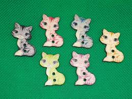 Knopf Holz Katze Knopfe Miezekatze Mieze Hauskatze Holzknopfe Etsy In 2020 Bunte Tiere Hauskatze Katzen