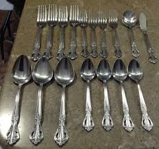 Maybe you would like to learn more about one of these? Vintage Farberware Floral Pierced Stainless Flatware Regal Pattern Set Of 17 Includes Serving Shell Spoons Stainless Flatware Farberware Flatware