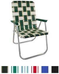 Amazon Com Lawn Chair Usa Webbing Chair Classic Charleston With Green Arms Kitchen Dining Lawn Chairs Folding Beach Chair Chair