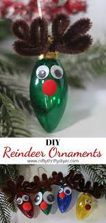 Diy Reindeer Ornaments Christmas Craft For Kids Kids Christmas Crafts Ornaments Kids Christmas Ornaments Christmas Decorations For Kids