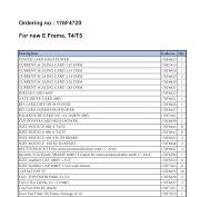 Ordering no.: 176F4720 For new E Frame, T4/T5