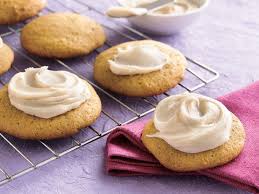 Pumpkin Cookies With Browned Butter Frosting Recipe Pumpkin Cookies Cookie Recipes Pumpkin Recipes