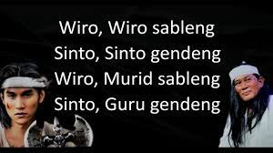 Lirik Lagu Pembuka Wiro Sableng Versi Asli Harry O G Ft Eric Mcwax Youtube