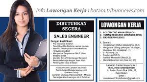 Accounting • pria, single, usia min. Loker Batam Hari Ini Info Lowongan Kerja Terbaru Di Batam Hari Ini 2 Januari 2019 Tribun Batam