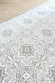 I had to pull the carpet up in one of my bedrooms and i didnt know what to put down on the bare concrete floor, so it stayed concrete for a while. How To Prep And Paint A Concrete Floor With Diy Tile Stencils Royal Design Studio Stencils