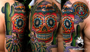 Dia de los muertos tattoo. Dia De Los Muertos The Art Of Tattoo Heartbeatink Tattoo Magazine