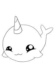 Cute Kawaii Fish Unicorn Unicorn Coloring Pages Mermaid Coloring Pages Emoji Coloring Pages