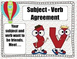 subject verb agreement where subject and verb agree to be friends