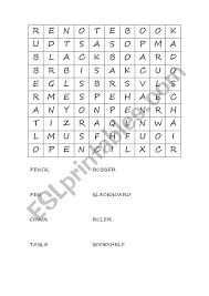 Support alphabet awareness, building recognition of letter shapes and sounds. Letters Soup Classroom Objects Esl Worksheet By Redma87