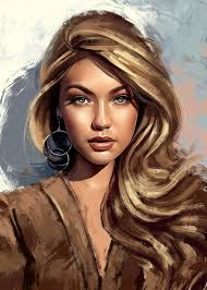 Gigi By Dmtry Belov Portrait Painting Portrait Portrait Art