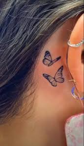 Check spelling or type a new query. Obsessed Behind Ear Tattoo Small Behind Ear Tattoos Butterfly Tattoos For Women