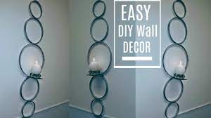Two lily cups iron wall sconce. Diy Wall Decor Sconce 5 In 5 Minutes With Dollar Tree Candle Holder Diy Glam Home Decor Youtube