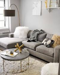 Urban 2 Piece Chaise Sectional Living Room Decor Apartment Gold Living Room Living Room Grey