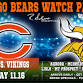 NFL FOOTBALL  WEEK 11 | Bears vs. Vikings event image