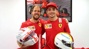 Own your charles leclerc 1:2 scale f1 helmet now! Vettel Mit Emotionalem Abschiedsgruss An Ferrari Teamkollegen Leclerc Eurosport