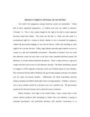 Individual position papers are a crucial part of the preparation process, and further information about their format and content is provided in this section. Example Of A Position Paper Abortion Is A Right For All Women Not Just The Rich Over Half Of All Pregnancies Among American Women Are Unintended About Course Hero