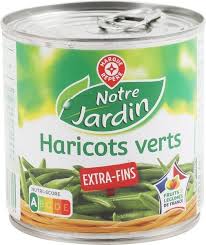 Haricots Verts Extra Fins Notre Jardin 220 G