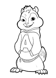 Alvin And The Chipmunks Coloring Pages For Kids Printable Free With Images Cartoon Coloring Pages Alvin And The Chipmunks Mandala Coloring